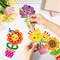 Spring Flower Craft Kit for Kids - Make Your Own Flowers Pot Craft DIY Floral Paper Hanging Ornament Party Decorations Artwork
